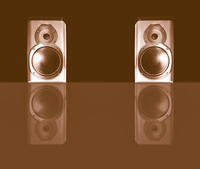 Image showing  Speakers pair vintage