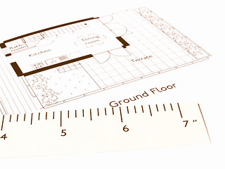 Image showing  Technical drawing vintage