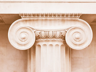 Image showing  Ionic capital vintage