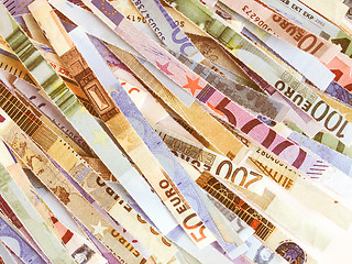 Image showing  Euro note vintage