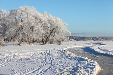 Image showing Frozen lake