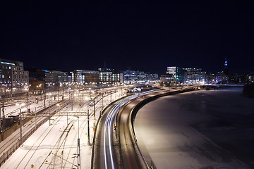 Image showing Railway Station in Winter