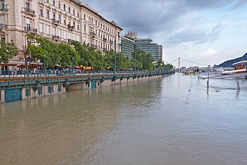 Image showing Flooded street view