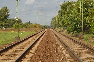 Image showing Railroad Track Pair