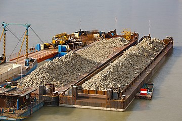 Image showing Barges