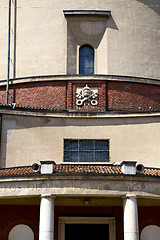 Image showing rose window  italy  lombardy     in  the lonate ceppino old   ch