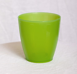 Image showing Empty plastic cup isolated