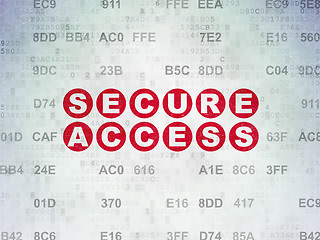 Image showing Security concept: Secure Access on Digital Paper background