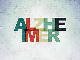 Image showing Medicine concept: Alzheimer on Digital Paper background