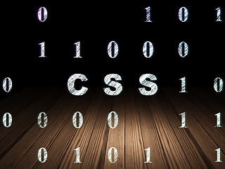 Image showing Software concept: Css in grunge dark room