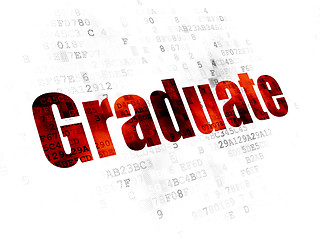 Image showing Education concept: Graduate on Digital background