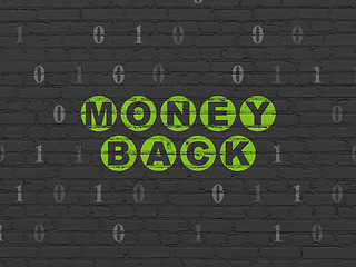 Image showing Finance concept: Money Back on wall background