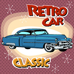 Image showing Classic retro car