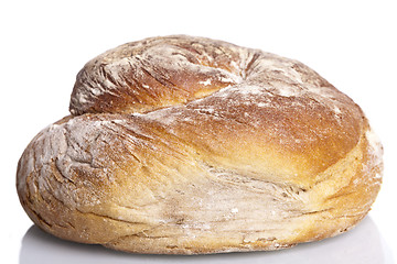 Image showing tasty fresh baked bread bun baguette natural food