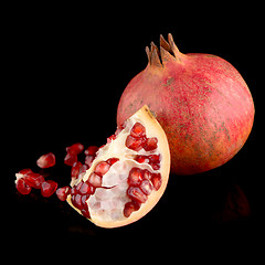 Image showing Ripe pomegranate fruit