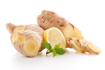 Image showing Ginger root on white