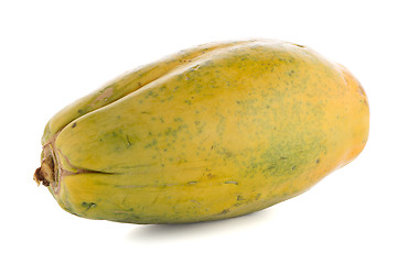 Image showing Papaya fruit on white background