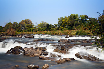 Image showing Famous Popa falls in Caprivi, North Namibia