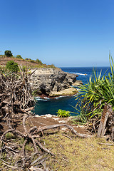 Image showing coastline at Nusa Penida island