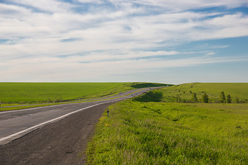 Image showing Driving on an empty road