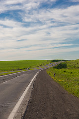 Image showing Driving on an empty road