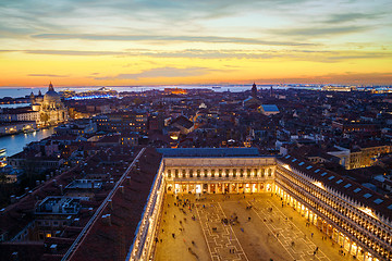 Image showing Aerial view of Venice, Italy