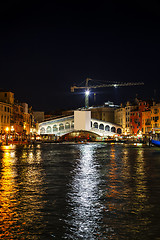 Image showing Rialto bridge (Ponte di Rialto) in Venice