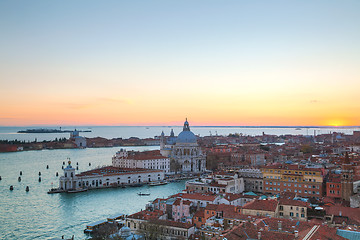 Image showing Aerial view of Venice, Italy