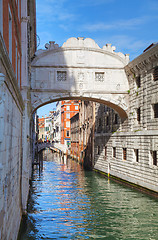 Image showing Bridge of sighs in Venice, Italy