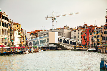 Image showing Overview of Grand Canal in Venice, Italy