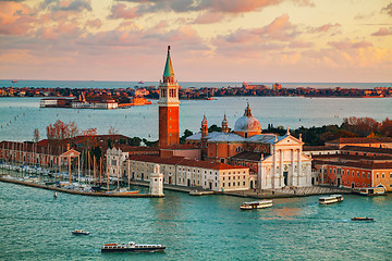 Image showing Aerial view of Venice, Italy