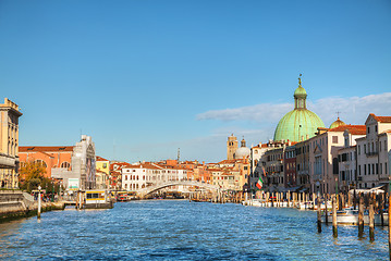 Image showing Overview of Grand Canal in Venice, Italy