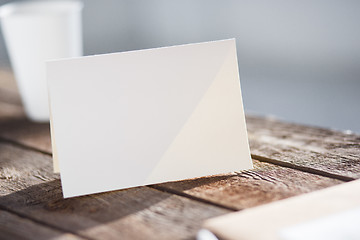 Image showing Blank invitation greetings card