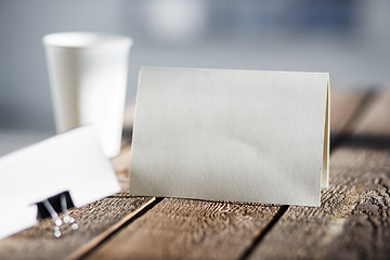 Image showing Blank invitation greetings card