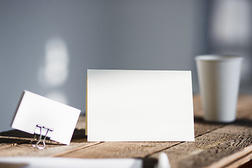 Image showing Blank invitation greetings card