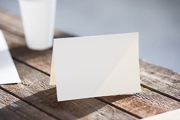 Image showing Blank invitation greetings card