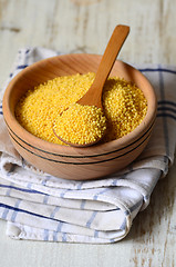 Image showing raw yellow millet