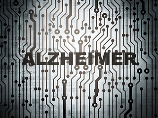 Image showing Health concept: circuit board with Alzheimer