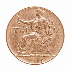 Image showing  Italian coin vintage