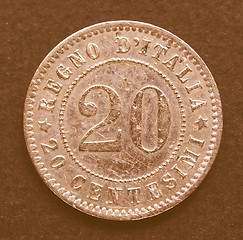 Image showing  Italian coin vintage