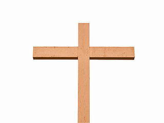 Image showing  Cross isolated vintage