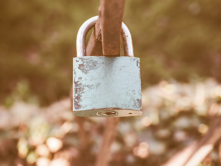 Image showing  Love lock vintage