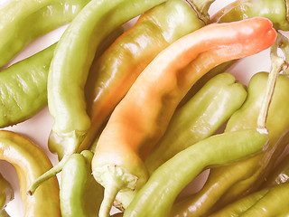 Image showing Retro looking Peppers picture
