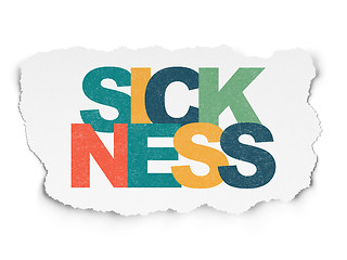 Image showing Health concept: Sickness on Torn Paper background