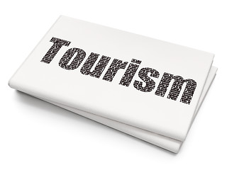 Image showing Tourism concept: Tourism on Blank Newspaper background