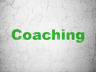 Image showing Education concept: Coaching on wall background