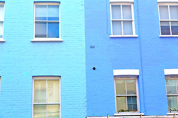 Image showing notting hill in london old suburban    wall door 