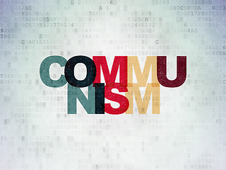 Image showing Political concept: Communism on Digital Paper background