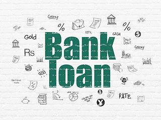 Image showing Money concept: Bank Loan on wall background