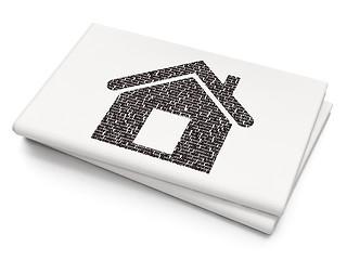 Image showing Business concept: Home on Blank Newspaper background